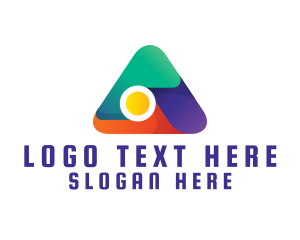 Triangle - Multicolor  Letter A Company logo design