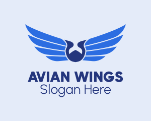 Flying Wings Airline logo design