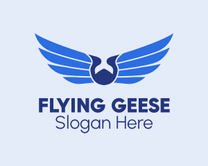 Flying Wings Airline logo design