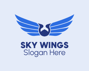 Flying Wings Airline logo design