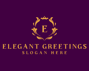 Luxury Wreath Hotel logo design