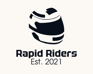 Racing Motorcycle Helmet logo design