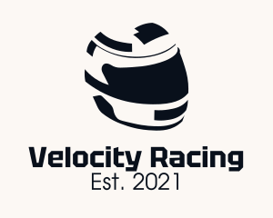 Racing Motorcycle Helmet logo design