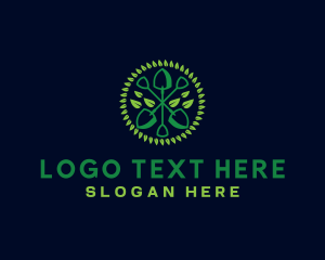 Leaf Shovel Landscaping Logo