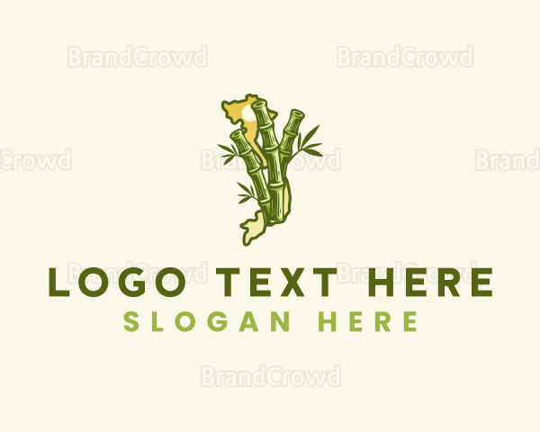 Vietnam Bamboo Plant Logo