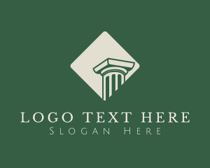 Judiciary - Legal Firm Column logo design