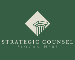 Counsel - Legal Firm Column logo design