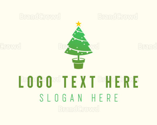 Christmas Plant Ornament Logo