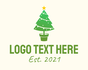 Winter - Christmas Tree Ornament logo design