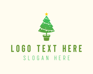 Christmas Plant Ornament  logo design