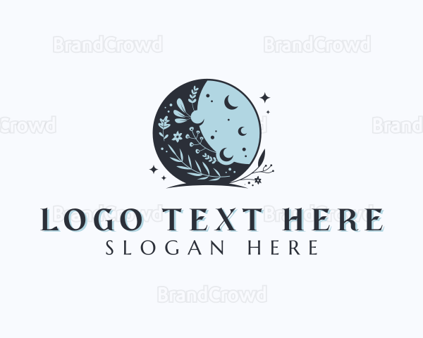 Floral Boho Moon Logo