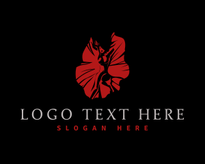 Adult - Red Seductive Woman logo design
