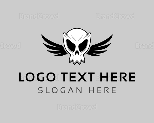 Halloween Death Skull Logo