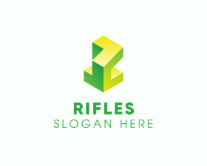 Modern 3D Geometric Shape Logo