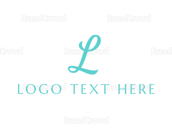 Premium Feminine Cursive Logo