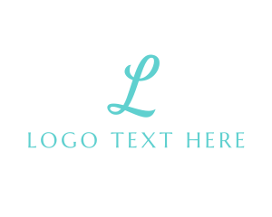 Premium Feminine Cursive Logo