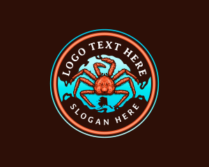 Shrimp Cocktail - King Crab Seafood Alaska logo design