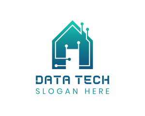 Database - Cyber Database House logo design
