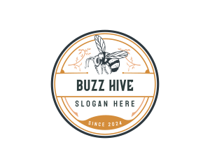 Honey Bee Insect logo design