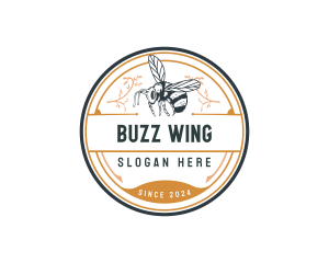 Honey Bee Insect logo design