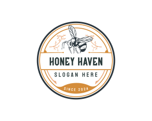 Apiculture - Honey Bee Insect logo design