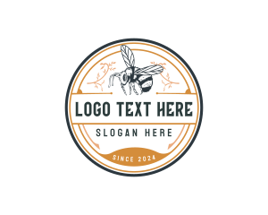 Beehive - Honey Bee Insect logo design