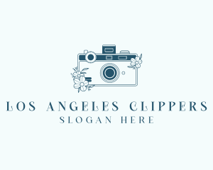 Floral Photographer Camera Logo