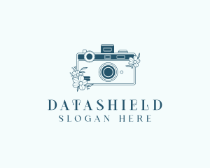 Floral Photographer Camera Logo