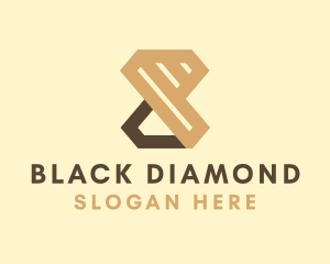 Brown Luxe Diamond logo design