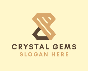 Brown Luxe Diamond logo design