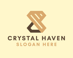 Brown Luxe Diamond logo design