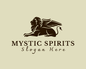 Mythological Griffin Creature logo design