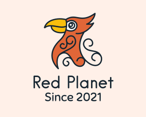 Fancy Red Cardinal logo design