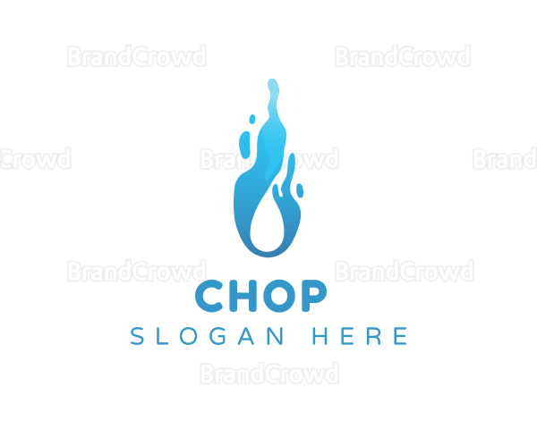 Droplet Liquid Flow Logo