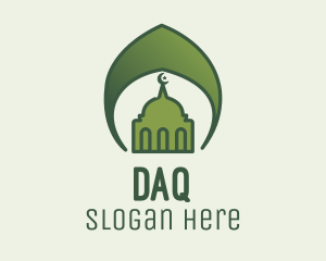 Green Islamic Mosque  Logo