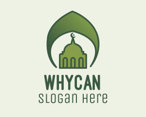 Dome - Green Islamic Mosque logo design