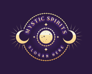 Cosmic Moon Astrology logo design