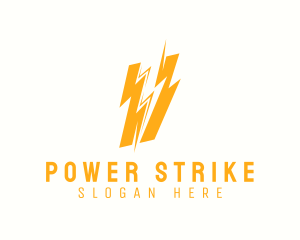 Thunder Volt Strike logo design