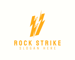 Thunder Volt Strike logo design