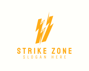 Thunder Volt Strike logo design