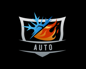 Cold - Cool Ice Flame Ventilation logo design