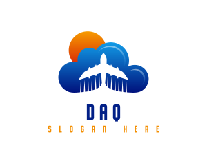 Airport - Cloud Airplane Tourism logo design