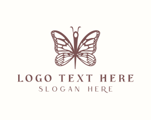 Butterfly Sewing Needle Logo