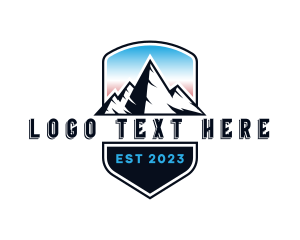 Hill - Mountain Peak Nature logo design
