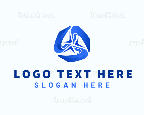 Abstract Triangle Technology Logo