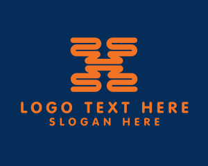 Letter X - Digital Tech Software logo design