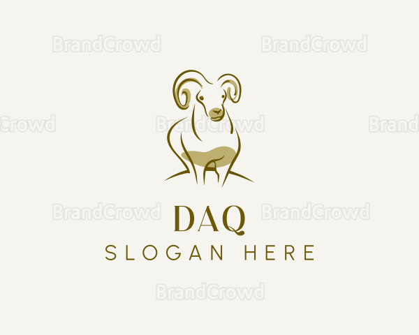 Livestock Ram Goat Logo