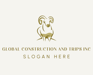Hunting - Livestock Ram Goat logo design