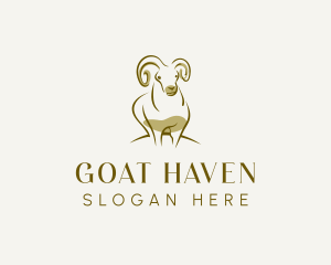 Livestock Ram Goat logo design