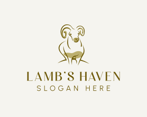 Livestock Ram Goat logo design